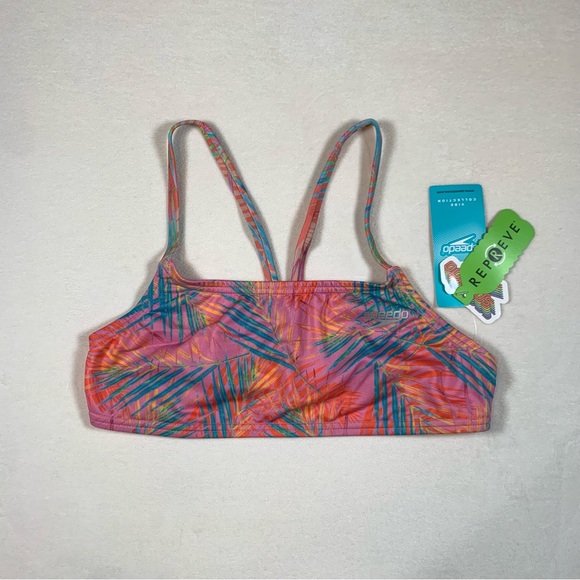 SPEEDO Endurance Strappy Back Demi Swimsuit Bikini Top, Small - Picture 2 of 5